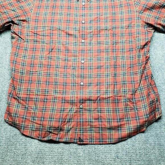 UNTUCKit Catarratto Shirt Mens 3XL Red Plaid Long Sleeve Flannel Button Up New - Picture 3 of 10